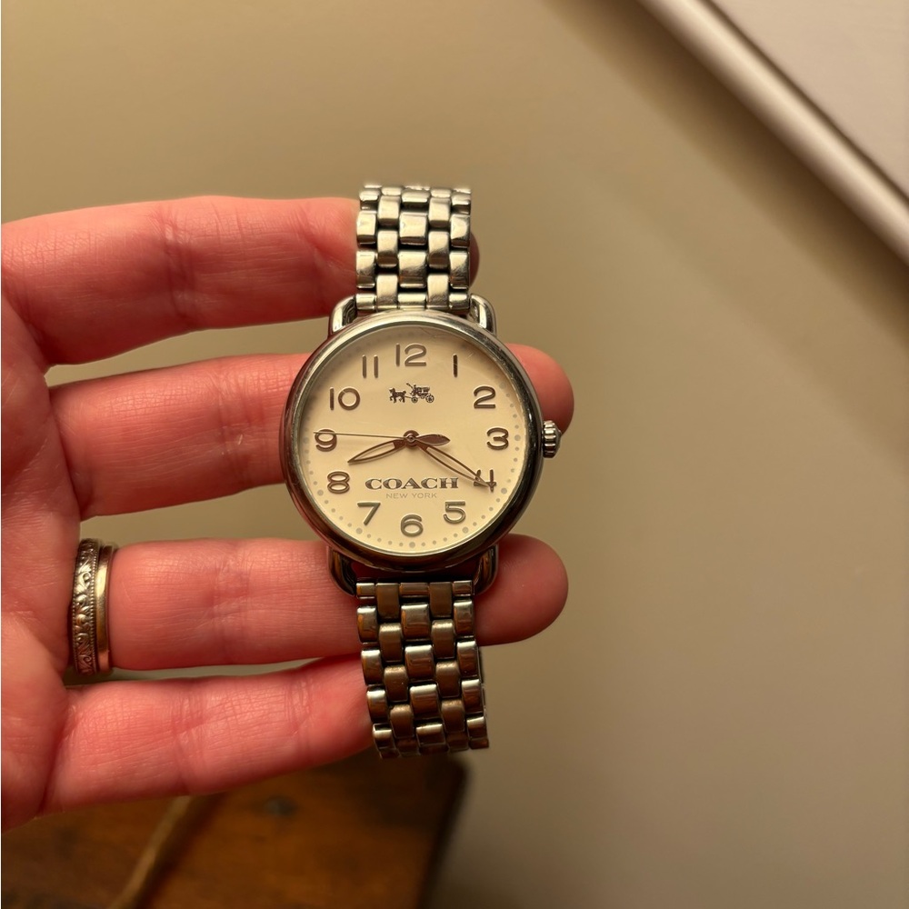 Coach Silver Watch